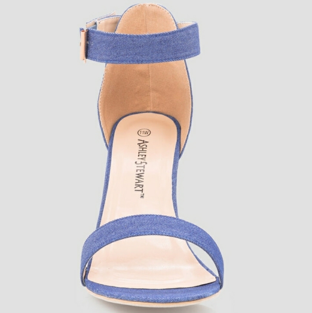 Denim Strappy Sandal - Picture 2 of 7